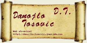 Danojlo Tošović vizit kartica